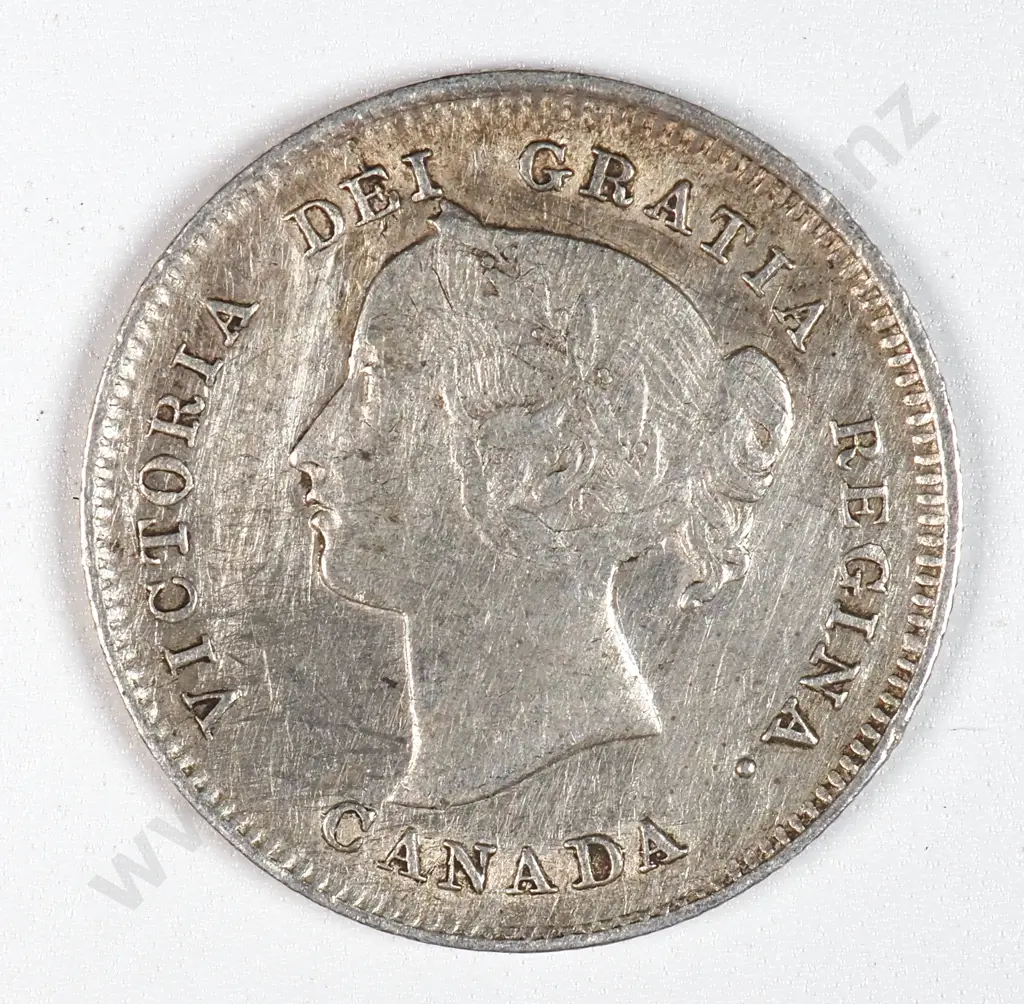 Canada 1896 Five Cents, Very Fine Image 1++