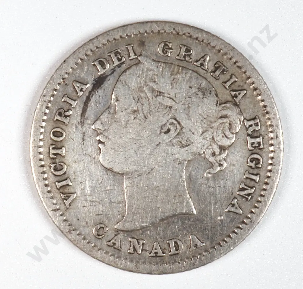 Canada 1871 Ten Cents, Fine Image 1++
