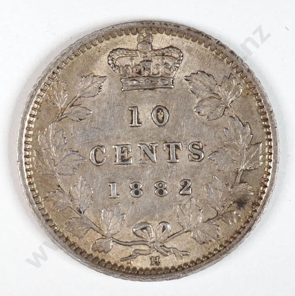 Canada 1882 'H' Ten Cents, Very Fine Image 1++