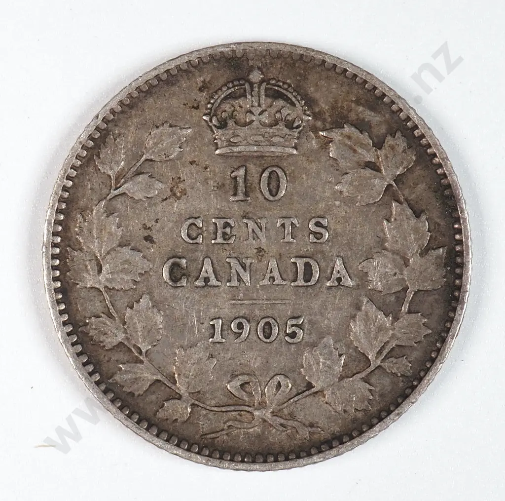 Canada 1905 Ten Cents, Fine Image 1++
