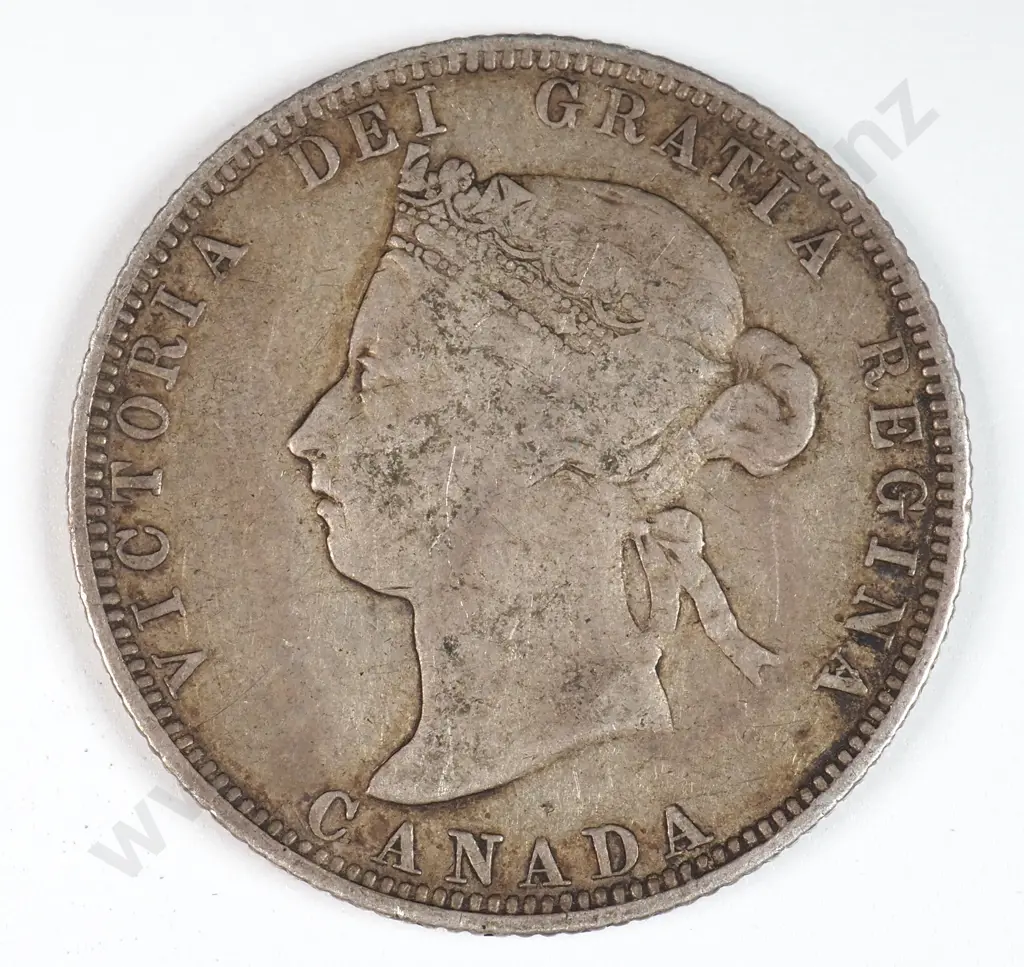 Canada 1886 Twenty Five Cents, Fine Image 1++