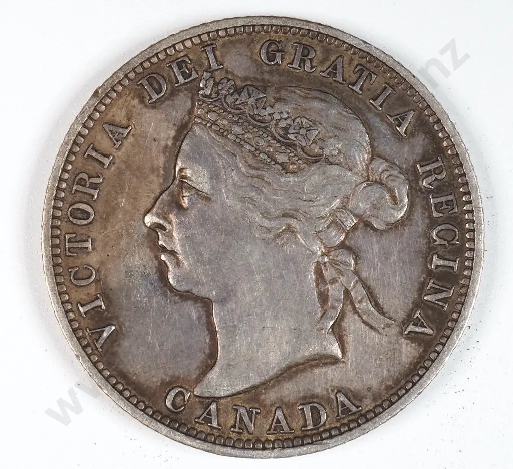 Canada 1892 Twenty Five Cents, Extremely Fine Image 1++