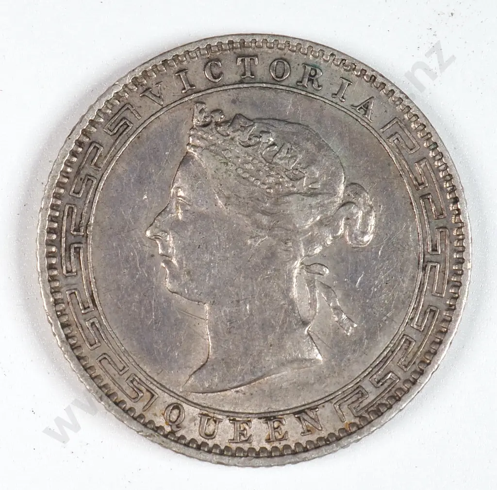 Ceylon 1893 Twenty Five Cents, Extremely Fine Image 1++