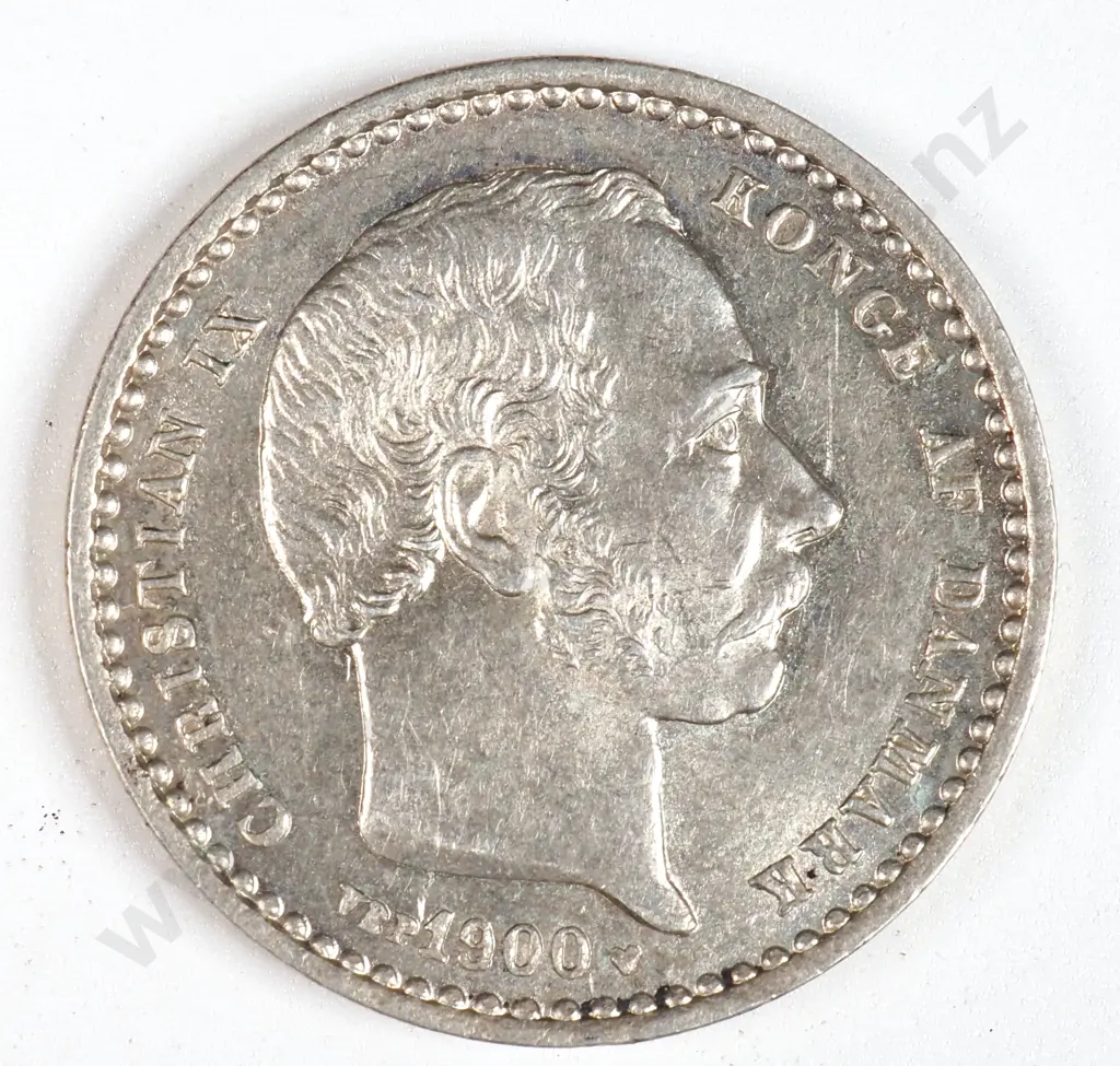 Denmark 1900 Twenty Five Ore, Uncirculated Image 1++