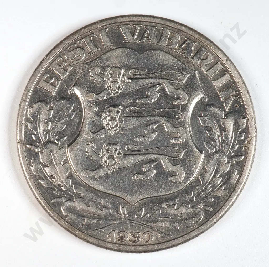 Estonia 1930 Two Krooni, Extremely Fine Image 1++