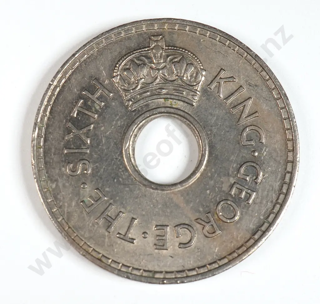 Fiji 1950 One Penny, Almost Uncirculated Image 1++