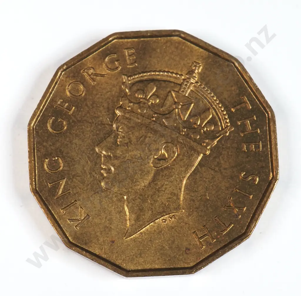 Fiji 1952 Threepence, Uncirculated Image 1++