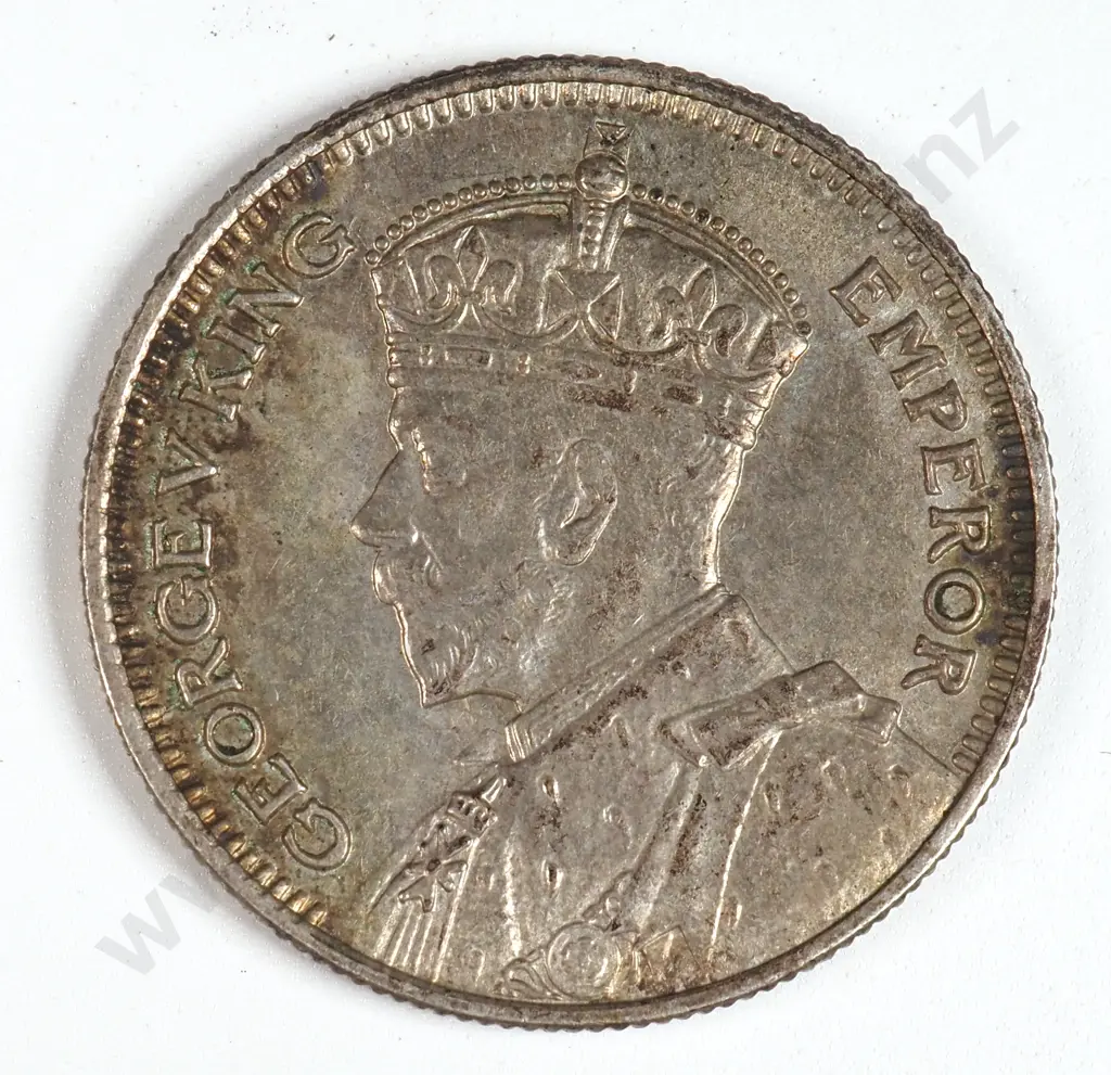 Fiji 1934 Sixpence, Almost Uncirculated Image 1++