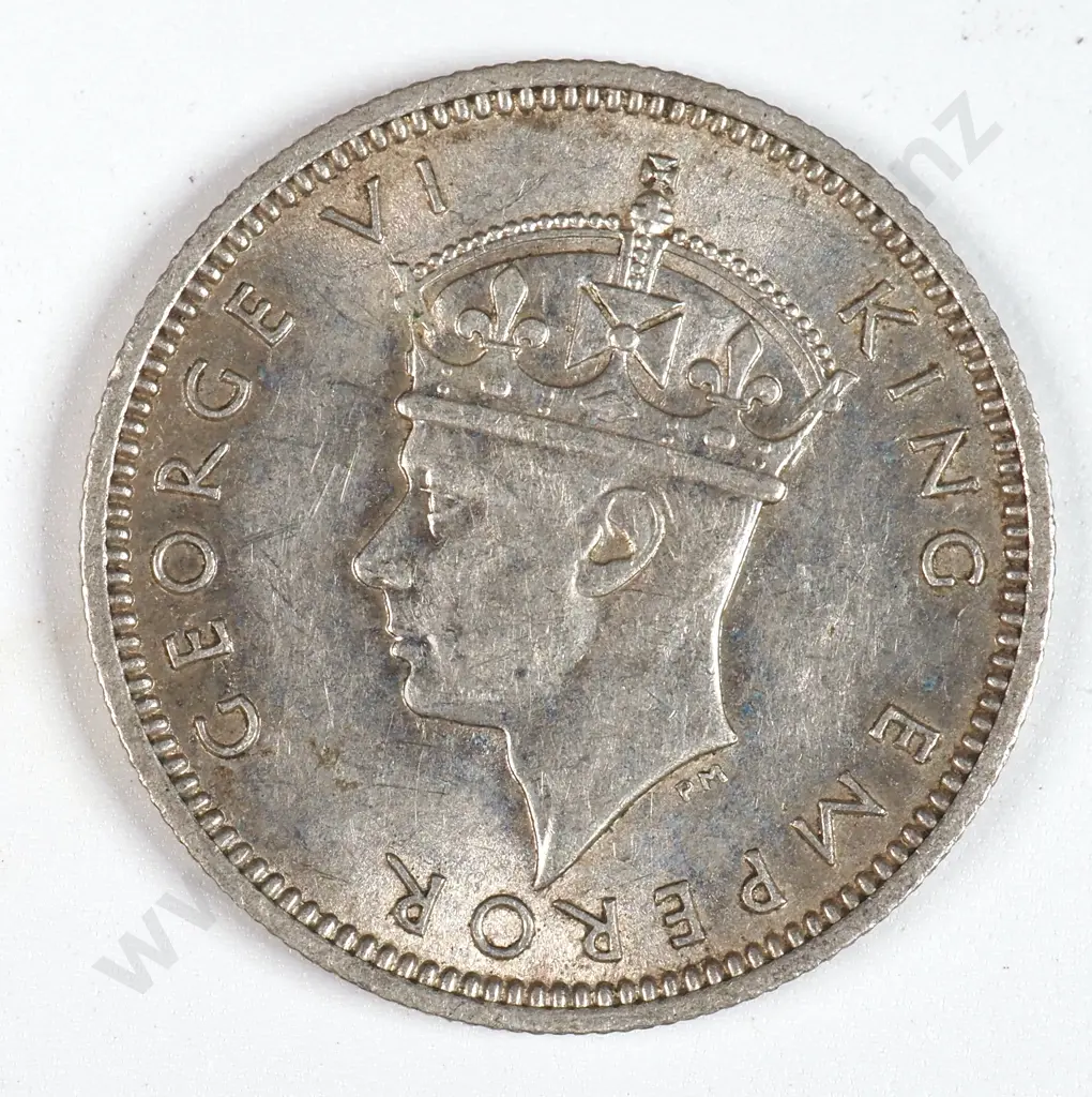 Fiji 1941 Sixpence, Extremely Fine Image 1++