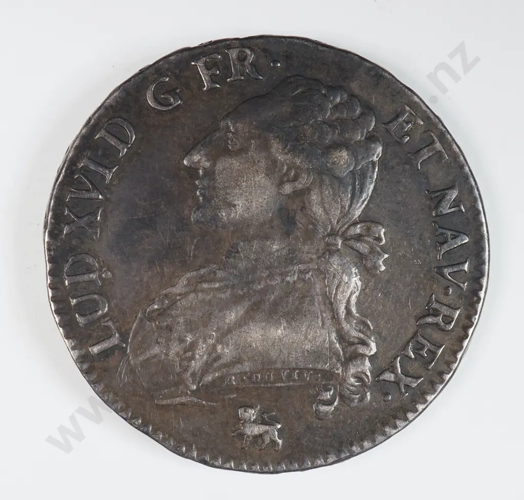 France 1791 Half Ecu, Very Fine ( Ex Mount ) Image 1++