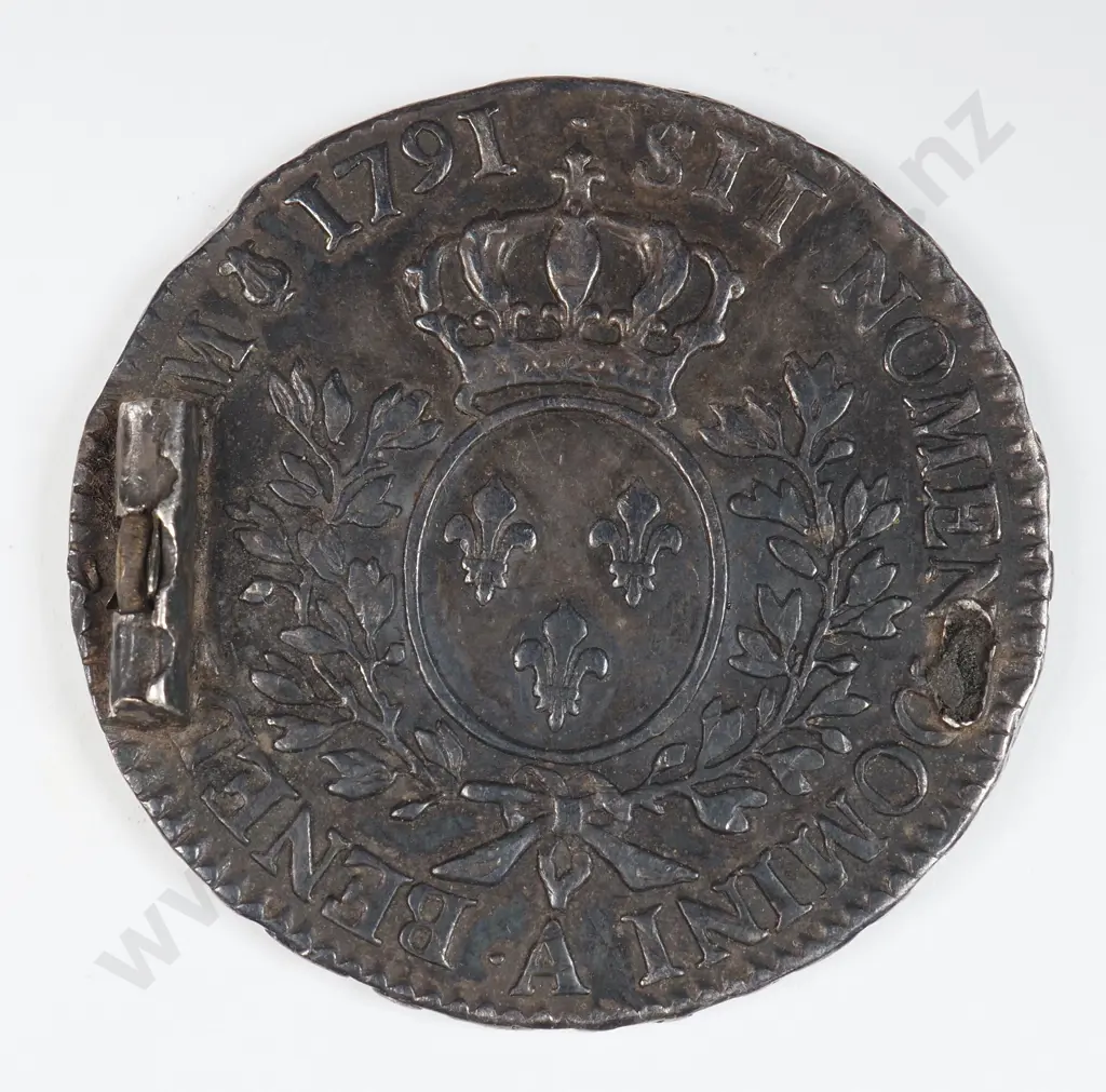 France 1791 Half Ecu, Very Fine ( Ex Mount ) Image 1++