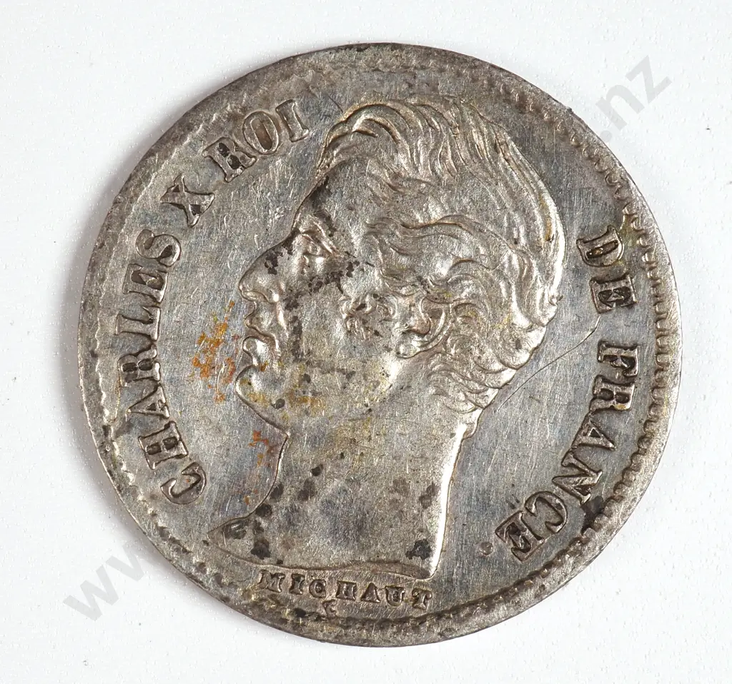 France 1827 'A' Quarter Franc, Extremely Fine Image 1++