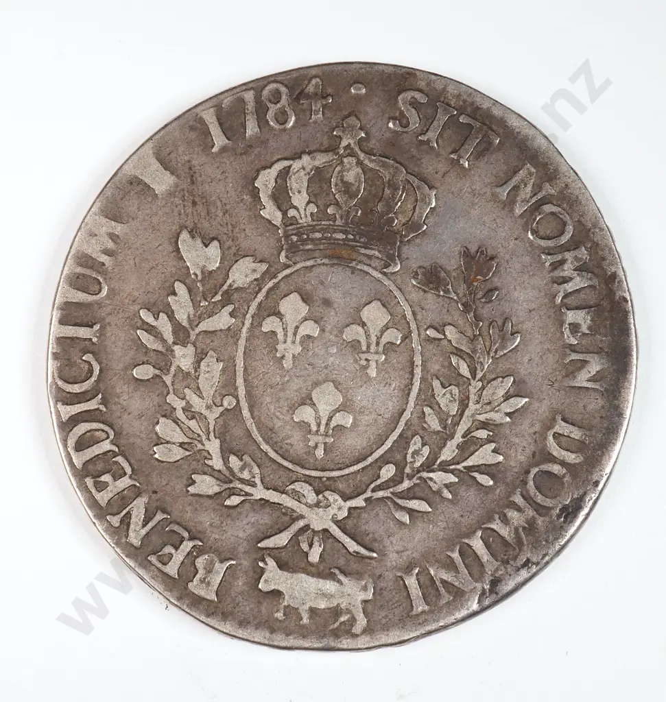 France 1784 Ecu, Almost Fine Image 1++