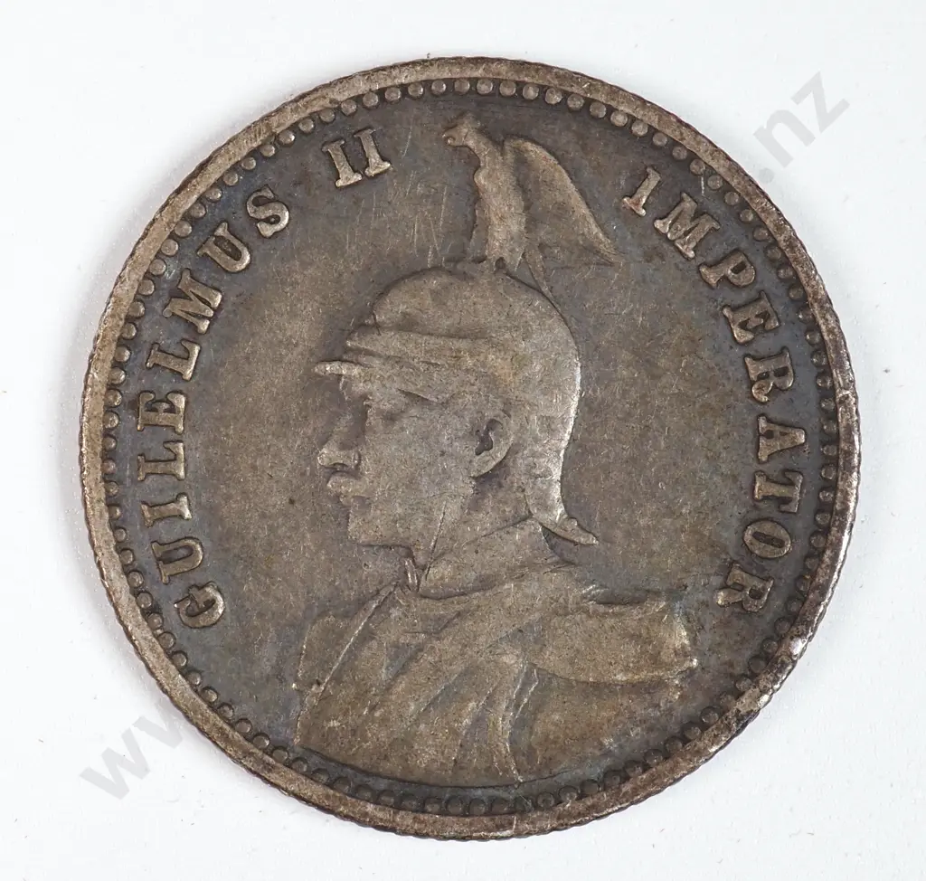 German East Africa 1912 'J' Quarter Rupie, Very Fine Image 1++