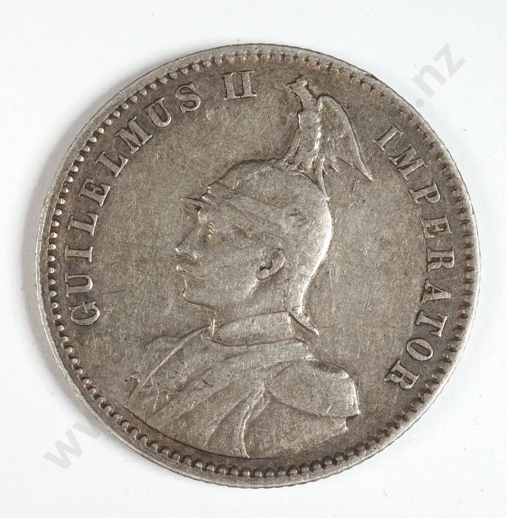 German East Africa 1913 'J' Half Rupie, Very Fine Image 1++