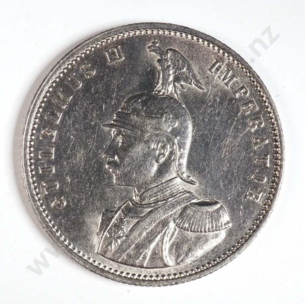 German East Africa 1913 'J' One Rupie, Extremely Fine Image 1++