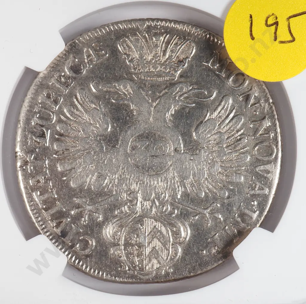 Germany Lubeck 1748 Jjj Thirty Two Schillings, Ngc Graded And Slabbed As Xf Details – Cleaned Image 1++