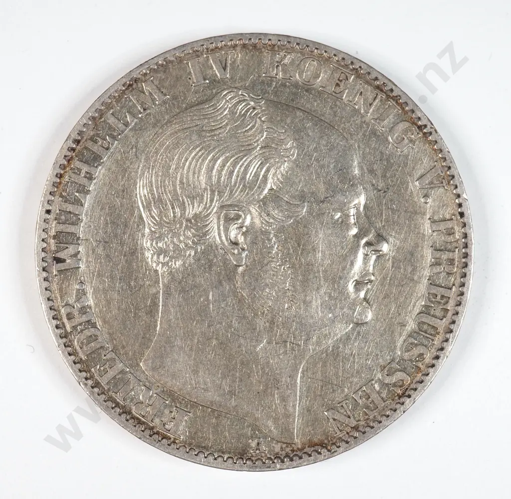 Germany Prussia 1859 'A' Thaler Extremely Fine Image 1++