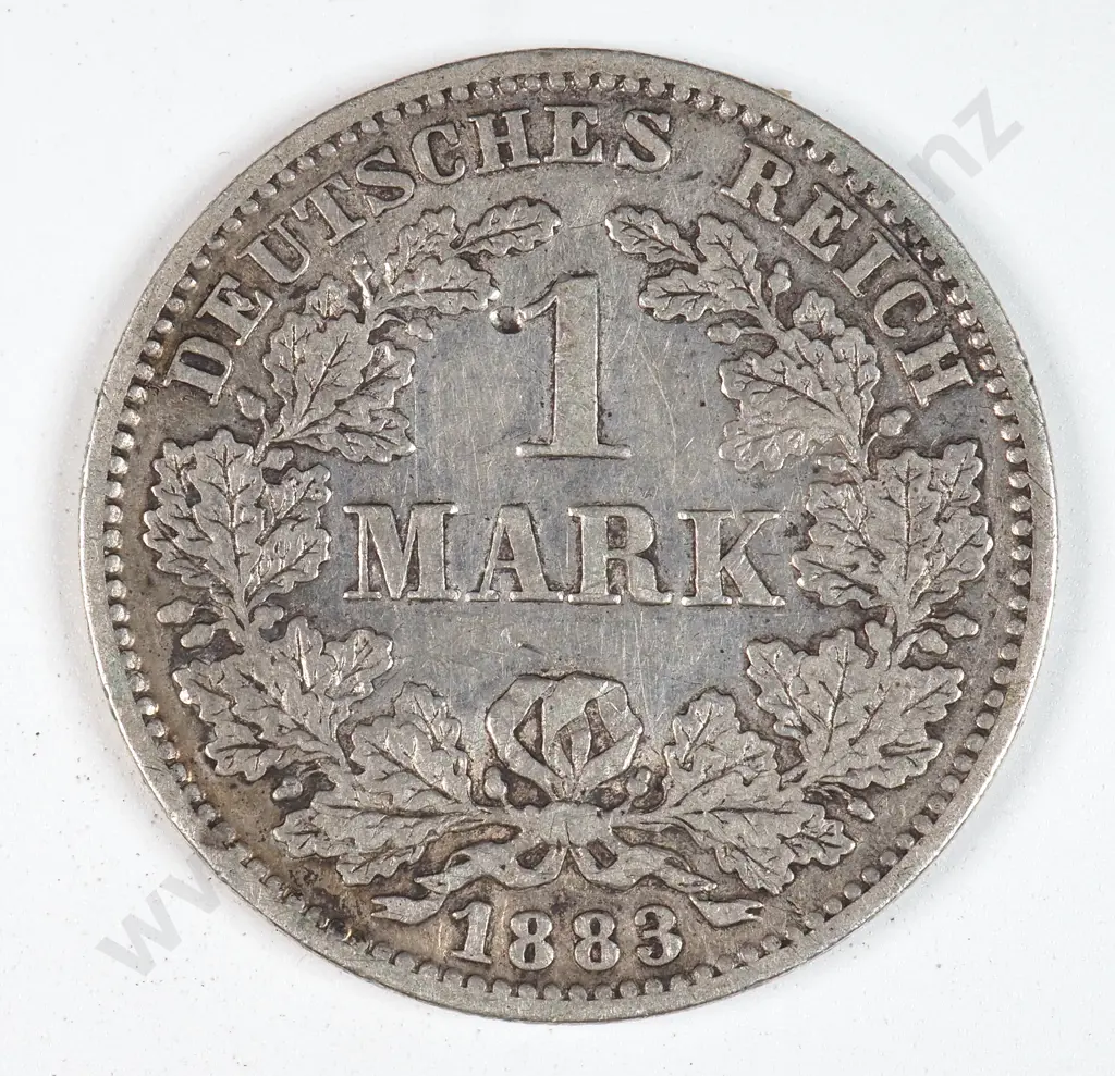 Germany 1883 'E' One Mark, Very Fine Image 1++