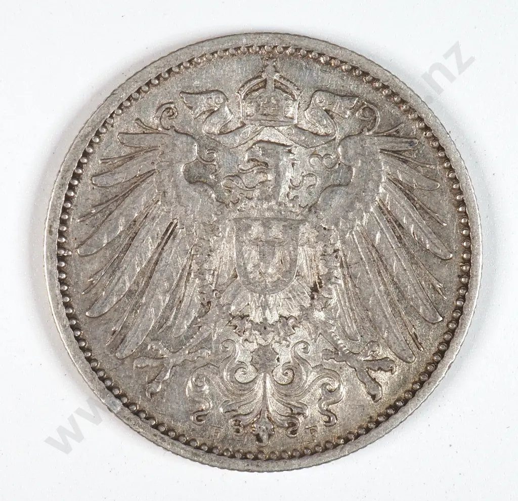 Germany 1896 'F' One Mark, Extremely Fine Image 1++
