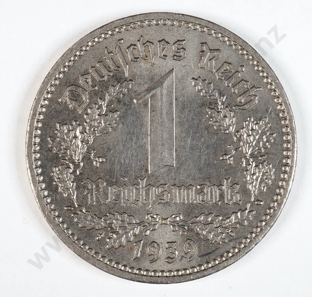 Germany 1939 'A' One Reichsmark, Extremely Fine Image 1++