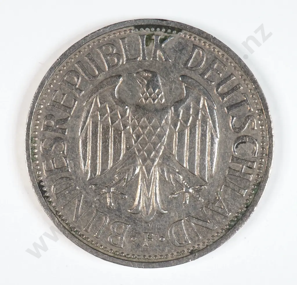Germany 1951 'F' Two Deutsche Mark, Very Fine Image 1++
