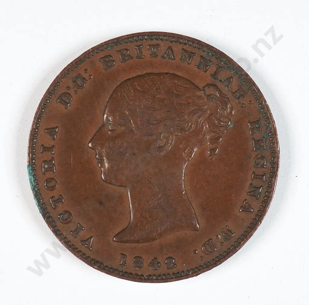 Gibraltar 1842 Half Quart, Very Fine Image 1++