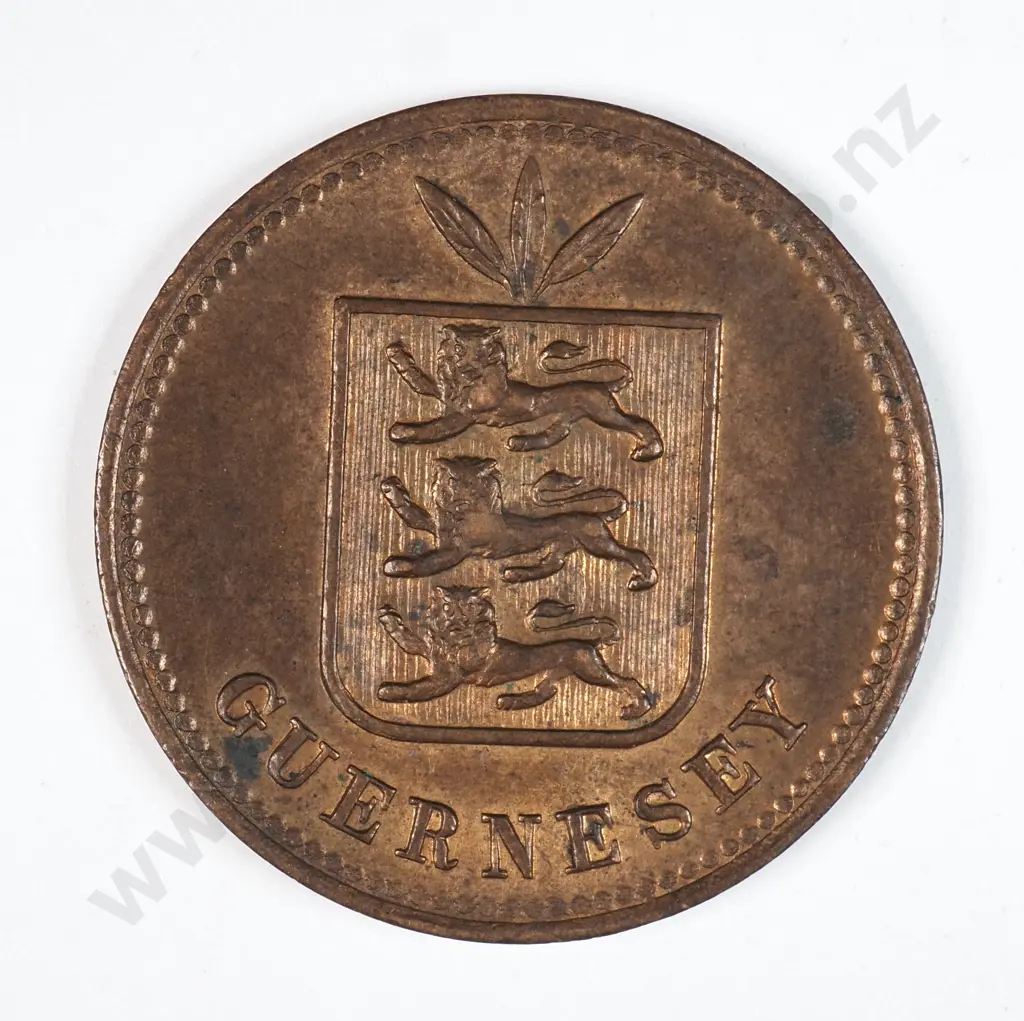Guernsey 1902 Two Doubles, Extremely Fine Image 1++