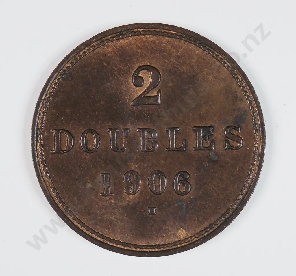 Guernsey 1906 Two Doubles, Extremely Fine Image 1++