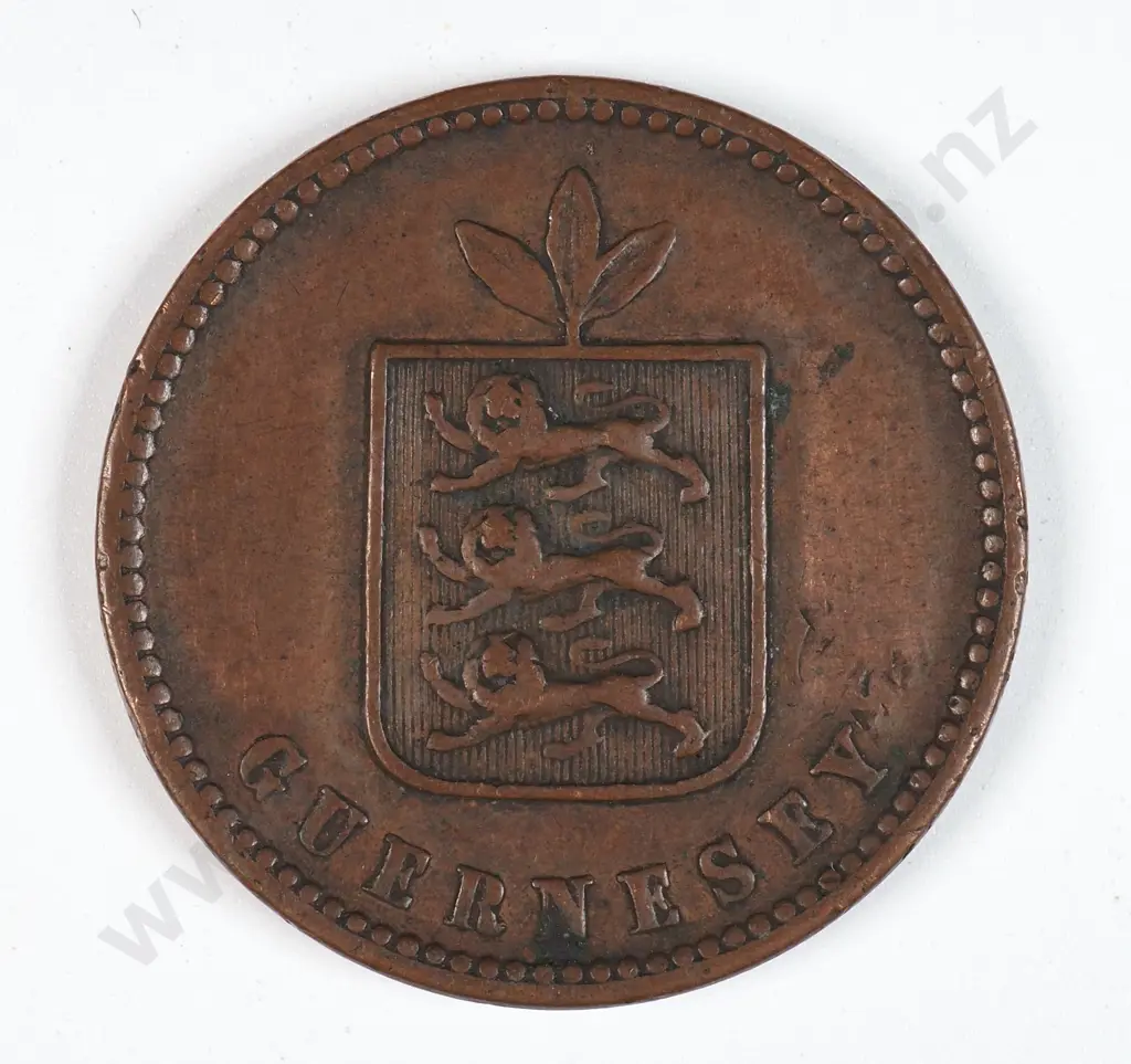 Guernsey 1858 Two Doubles, Extremely Fine Image 1++