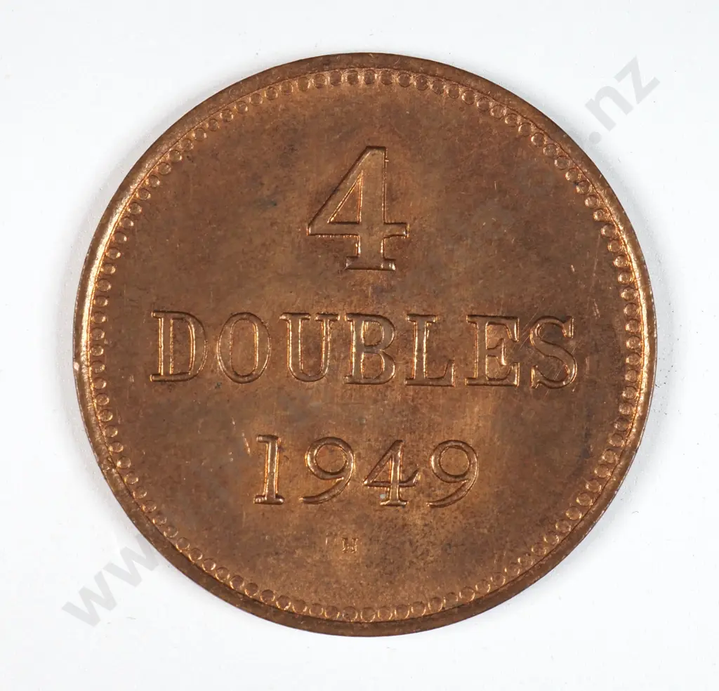 Guernsey 1949 Four Doubles, Uncirculated Image 1++
