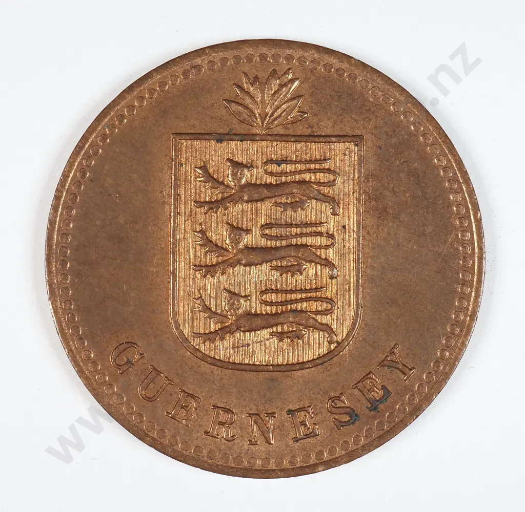 Guernsey 1949 Four Doubles, Uncirculated Image 1++