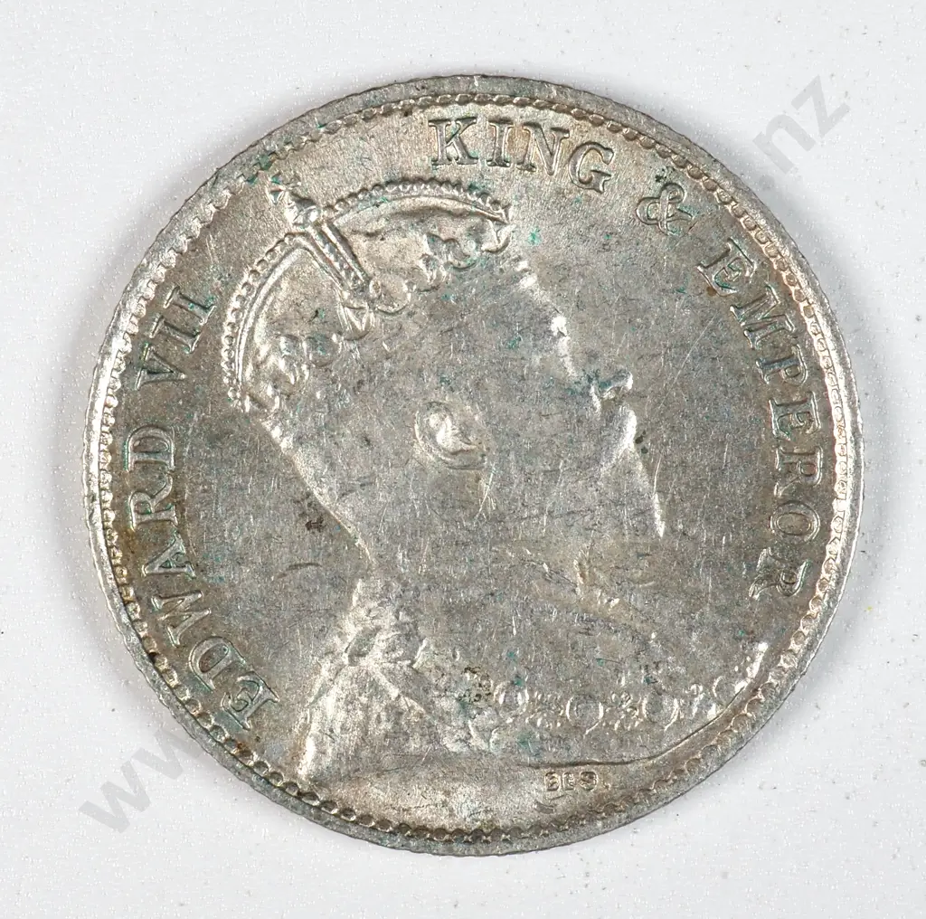 Hong Kong 1904 Five Cents, Almost Uncirculated Image 1++