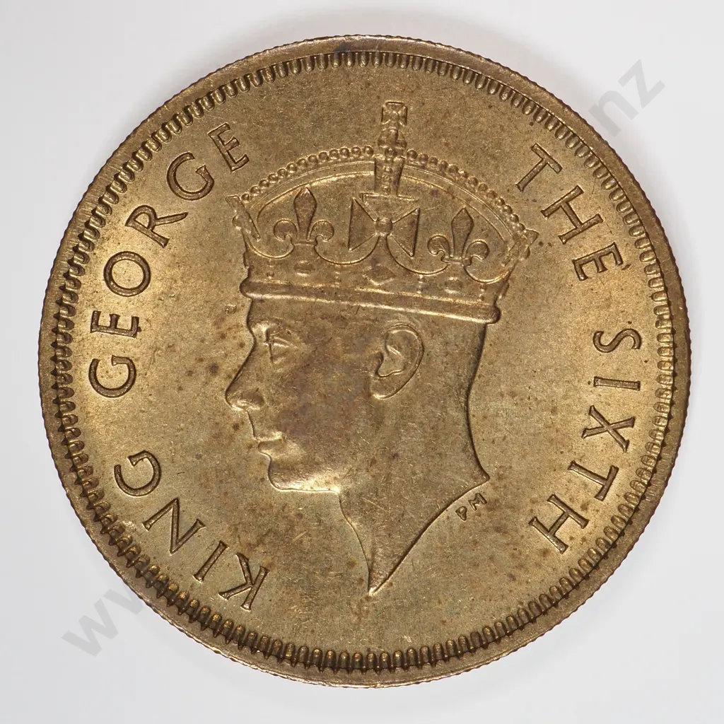 Hong Kong 1951 Ten Cents, Uncirculated Image 1++
