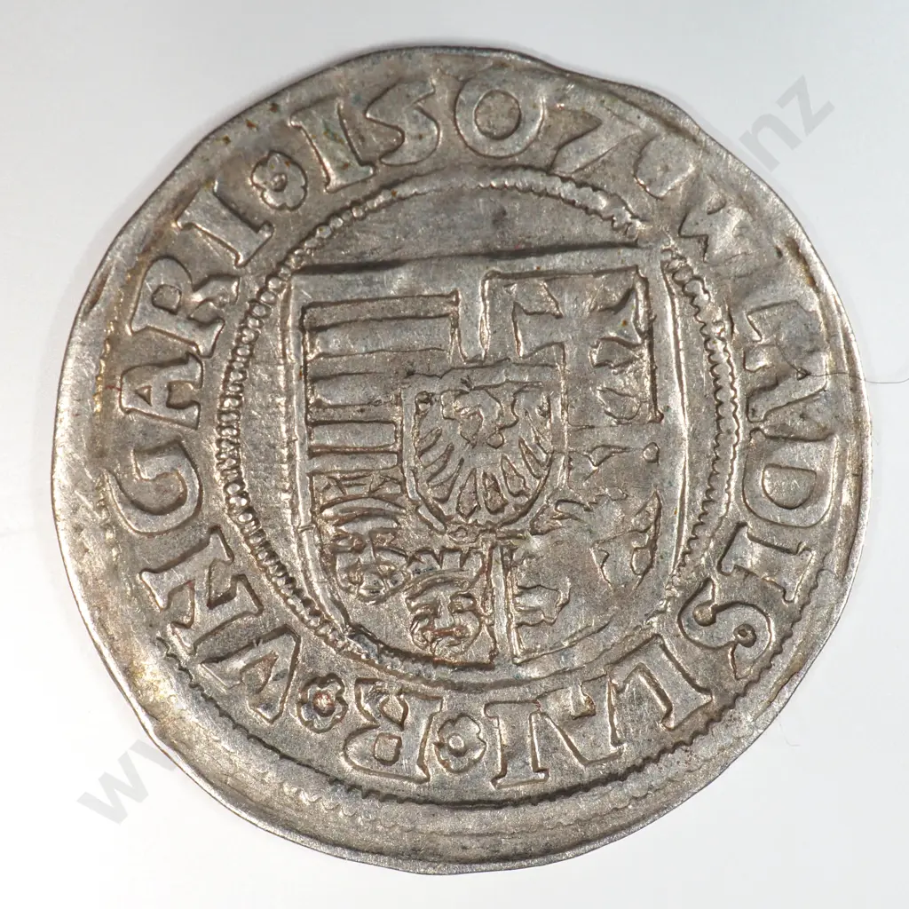 Hungary 1507 One Denar, Very Fine Image 1++