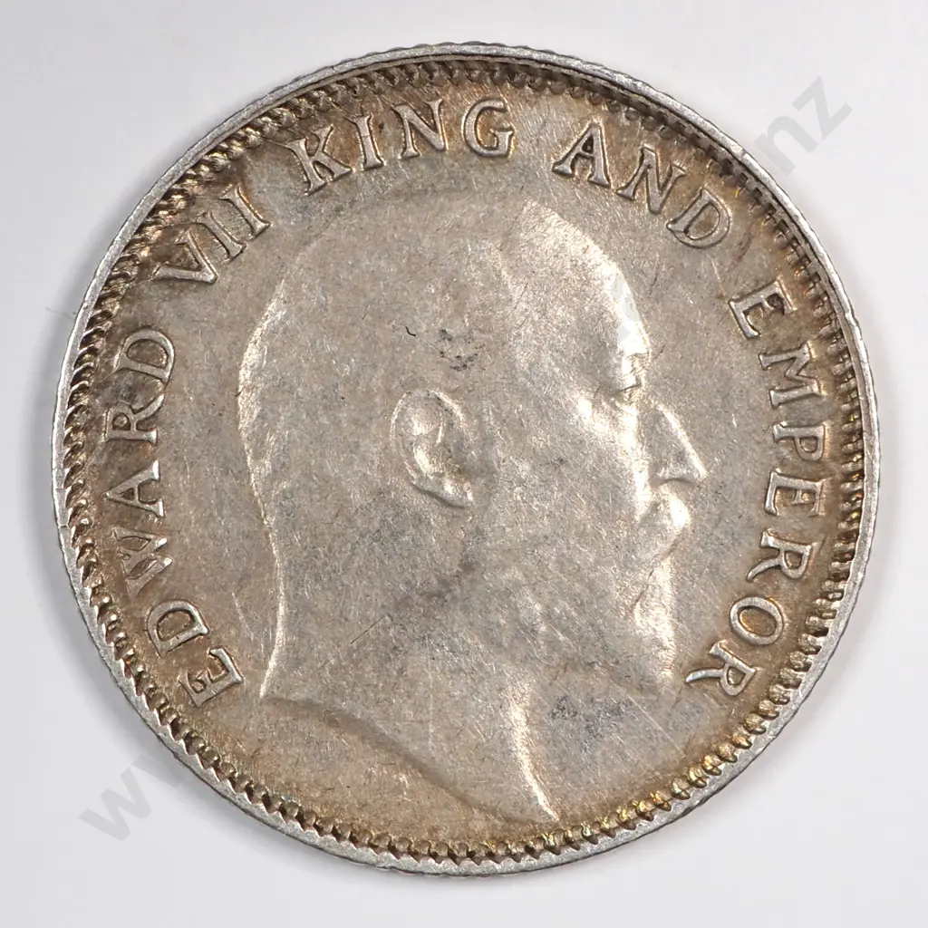 India 1906 Quarter Rupee, Extremely Fine Image 1++