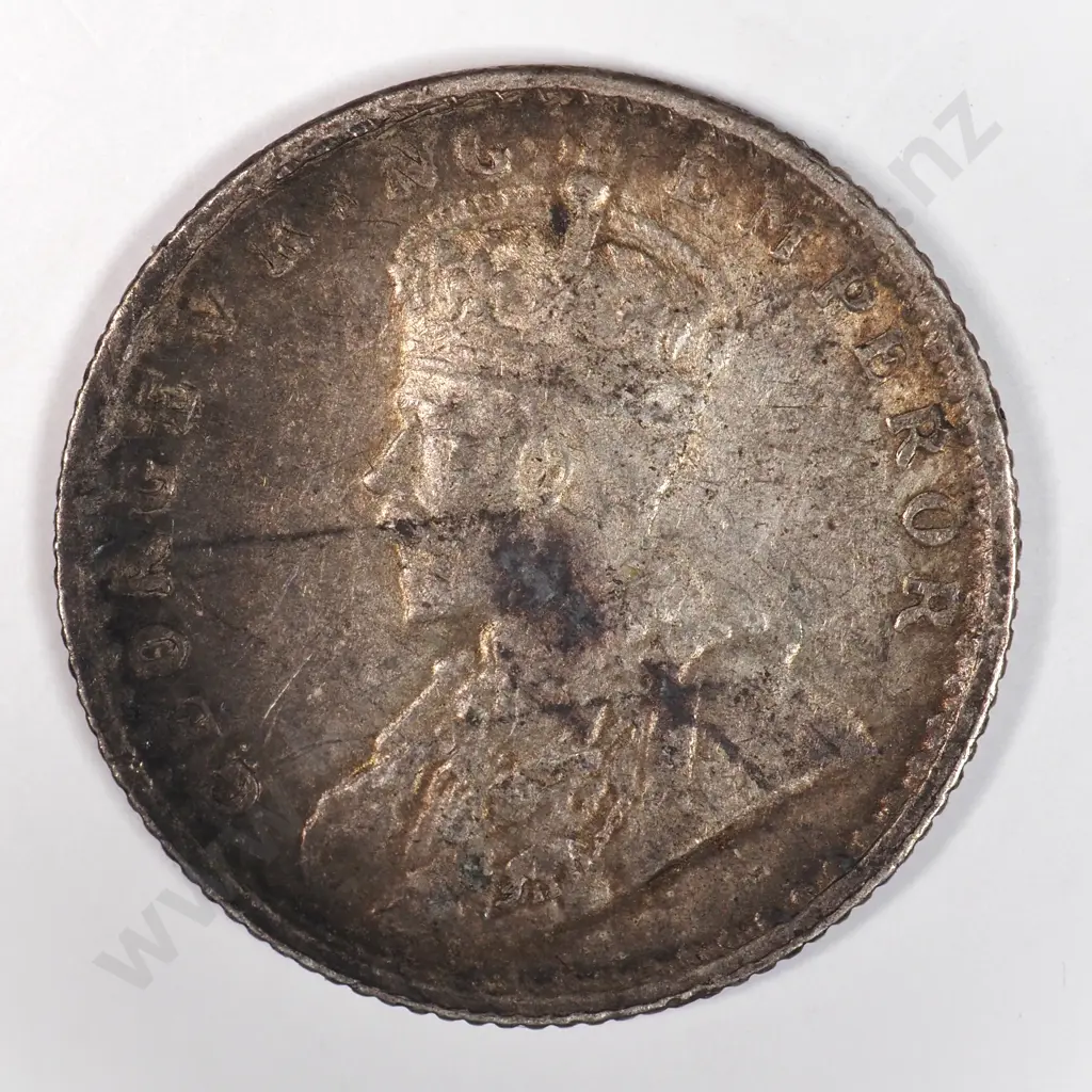 India 1919 Quarter Rupee, Very Fine Image 1++