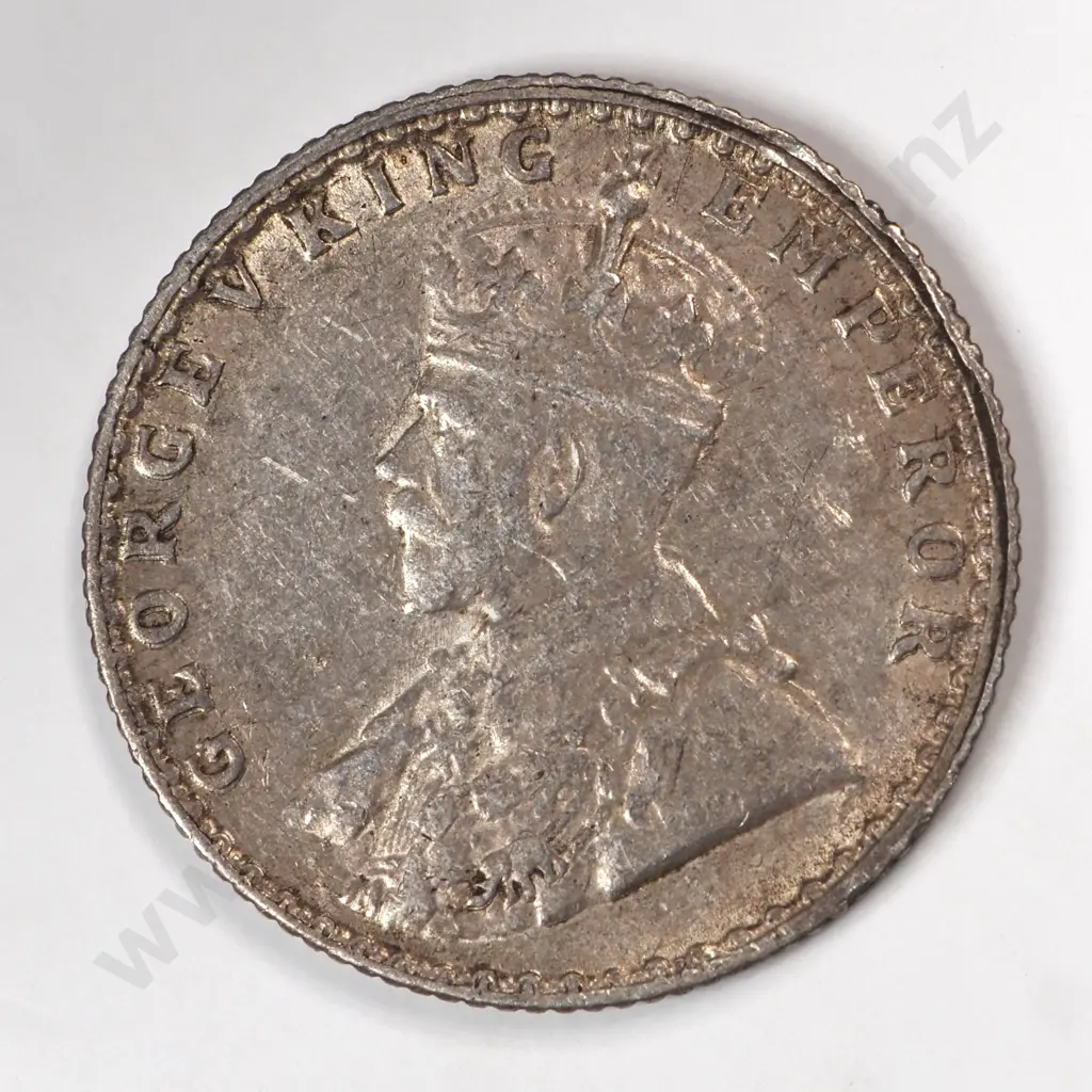 India 1925 Quarter Rupee, Very Fine Image 1++