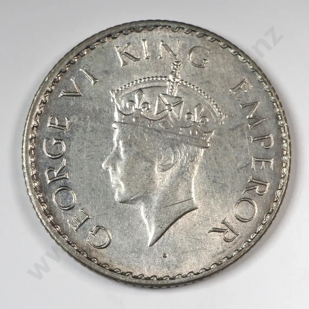 India 1940 Quarter Rupee, Extremely Fine Image 1++
