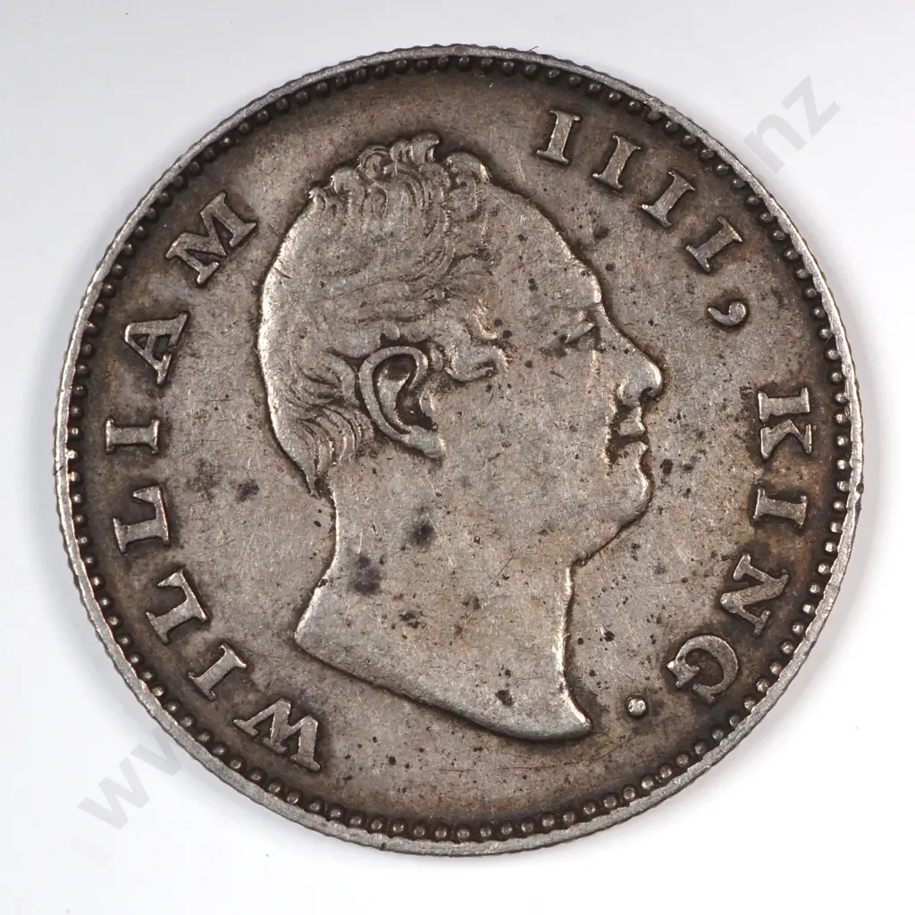India 1835 Half Rupee, Very Fine Image 1++