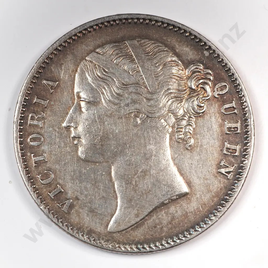 India 1840 One Rupee, Extremely Fine Image 1++