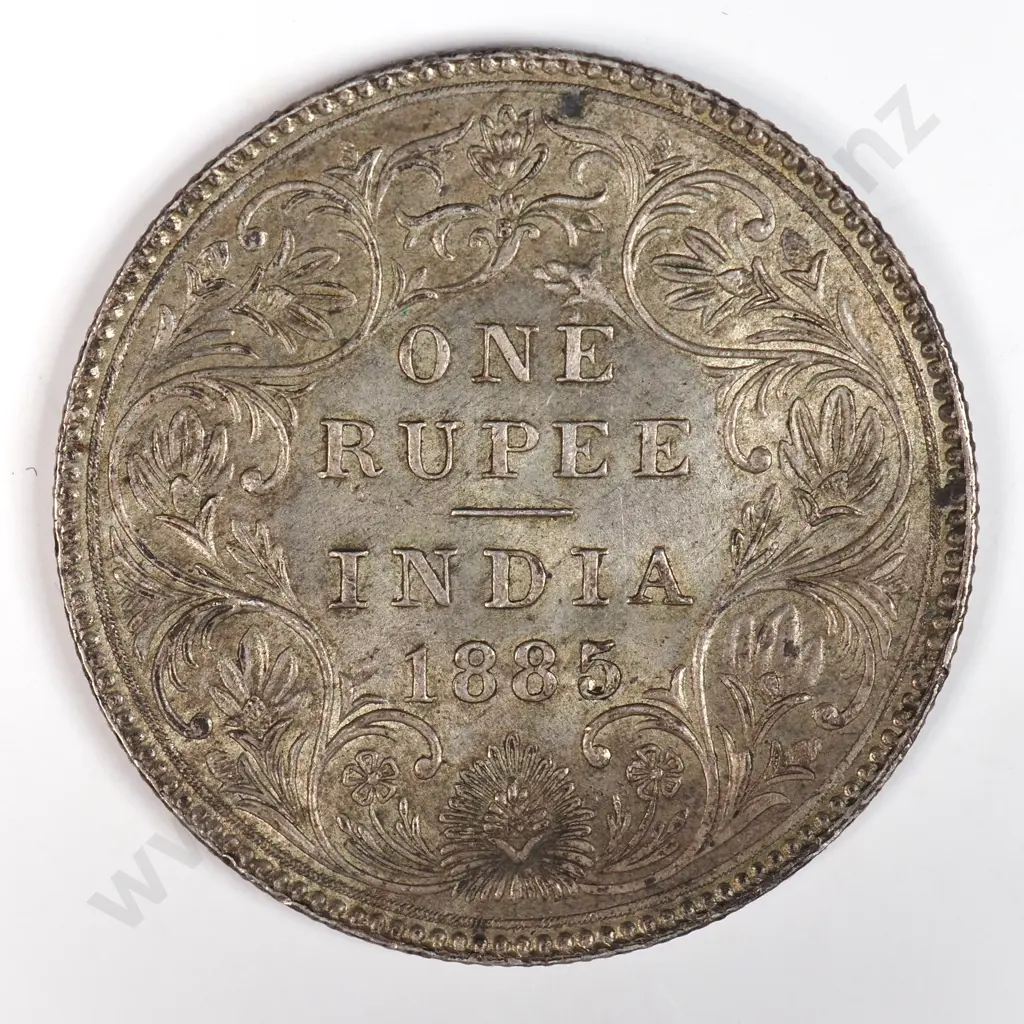 India 1885 One Rupee, Extremely Fine Image 1++