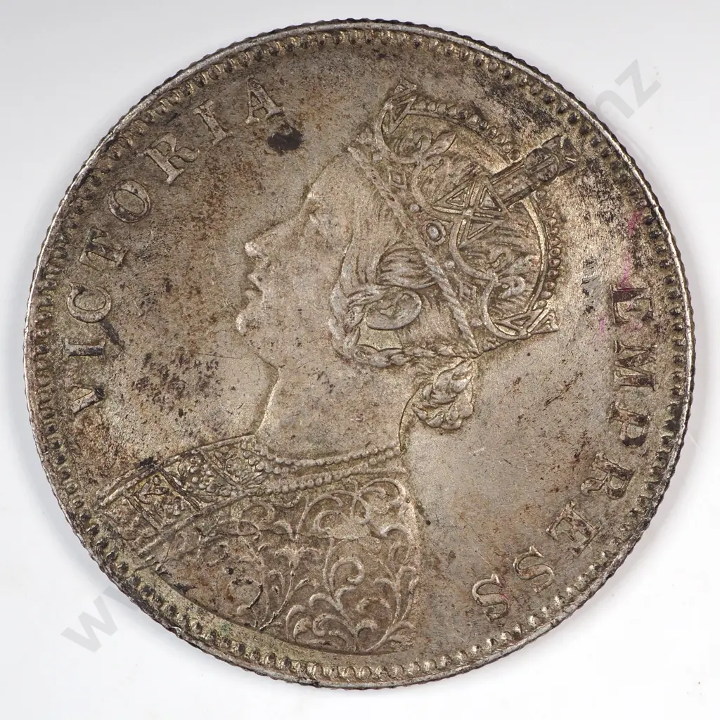 India 1885 One Rupee, Extremely Fine Image 1++