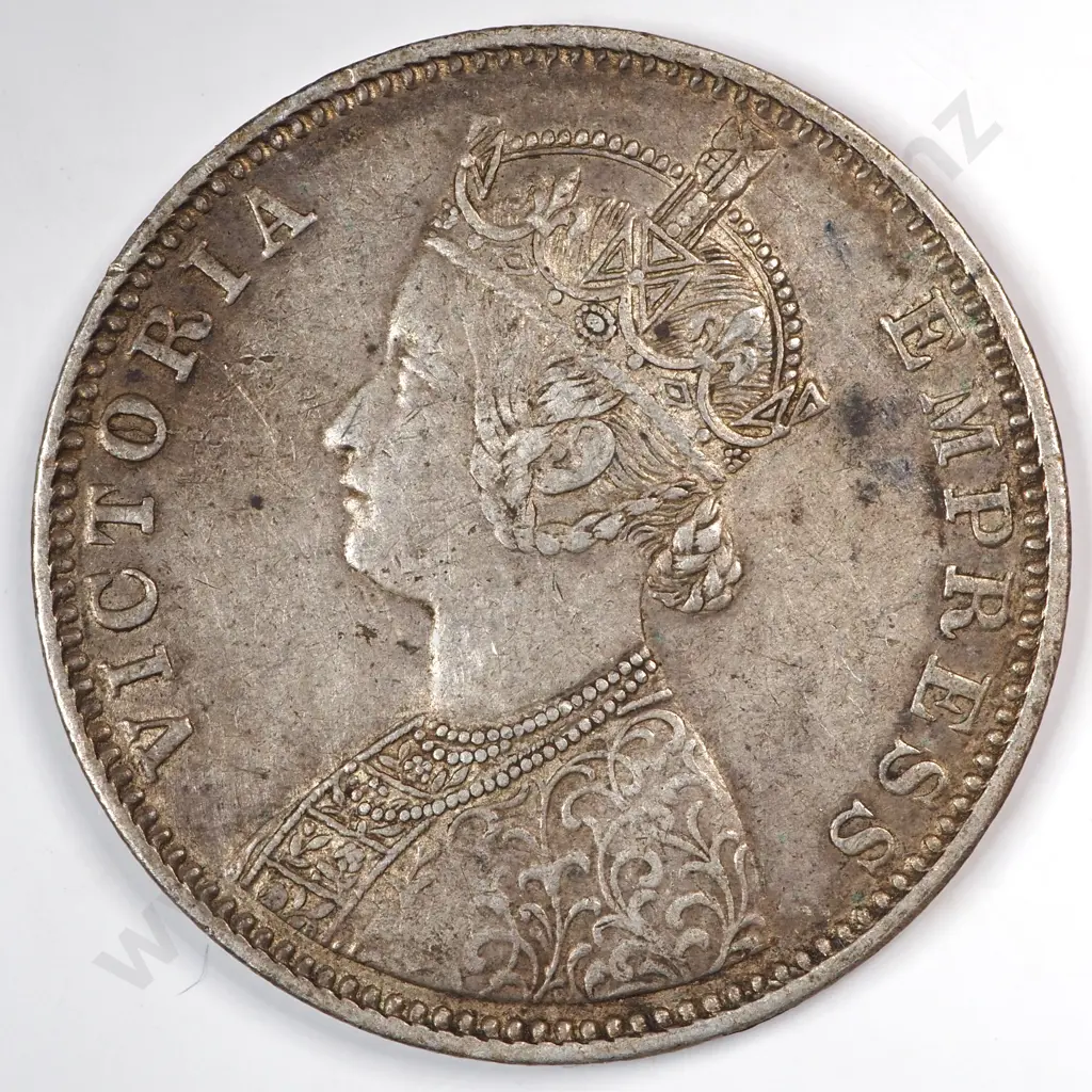 India 1901 One Rupee, Very Fine Image 1++