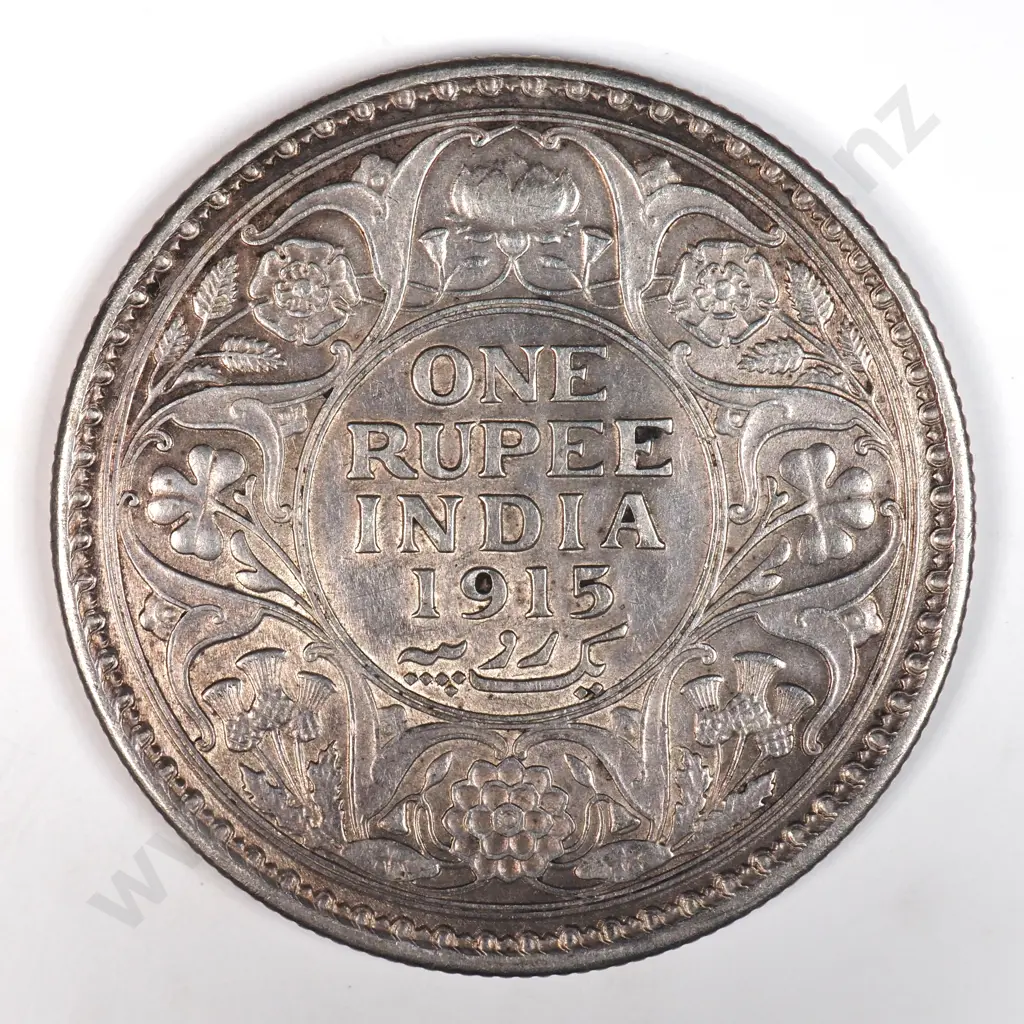 India 1915 One Rupee, Very Fine Image 1++