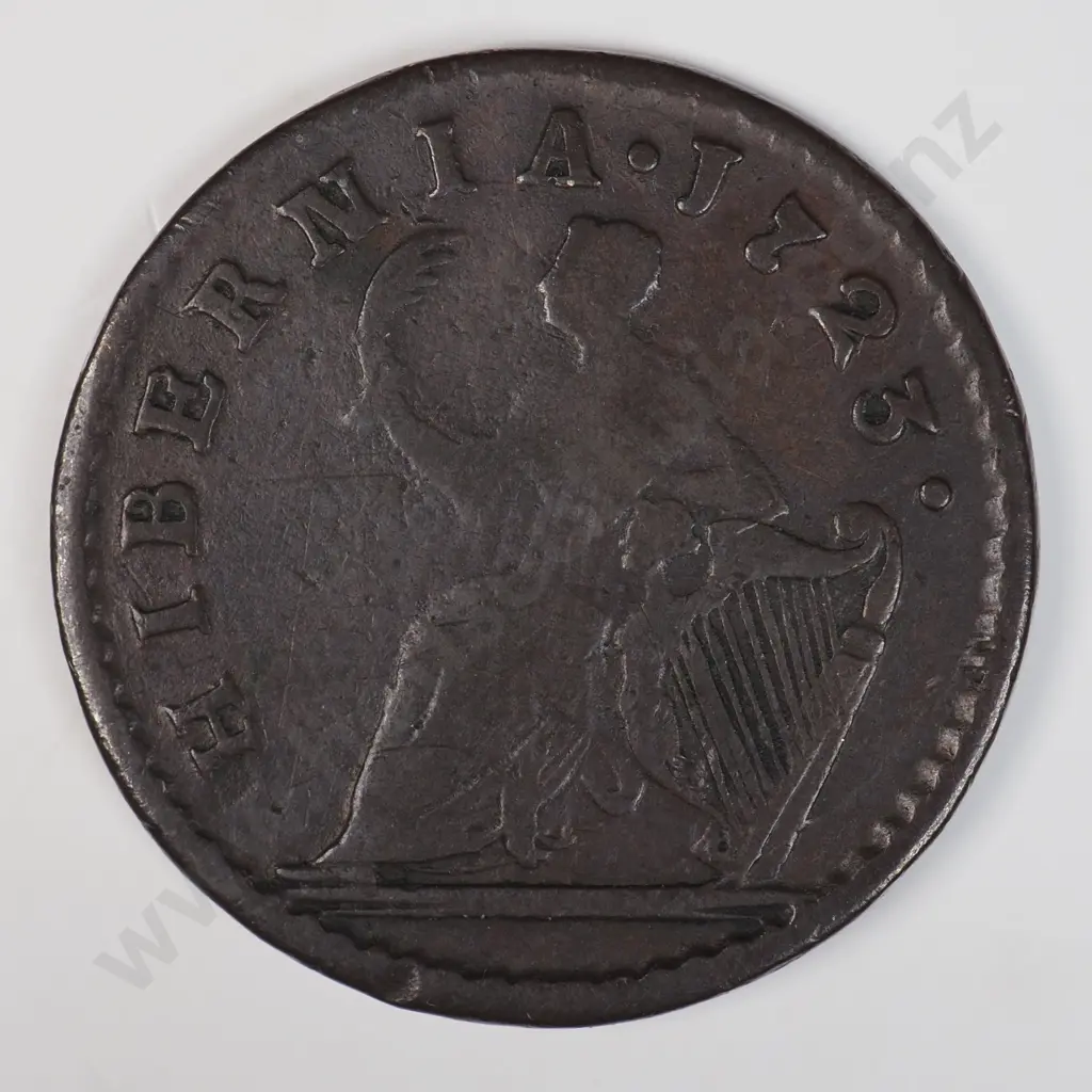 Ireland 1723 Farthing, Fine Image 1++