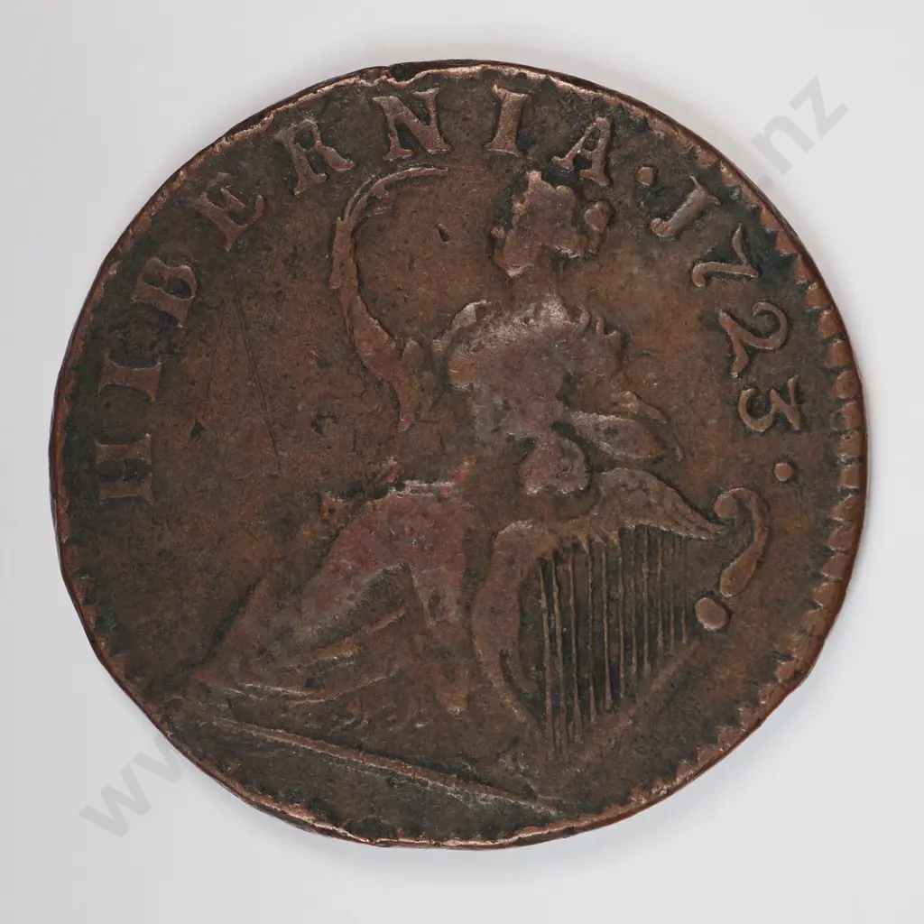 Ireland 1723 Halfpenny, Fine Image 1++