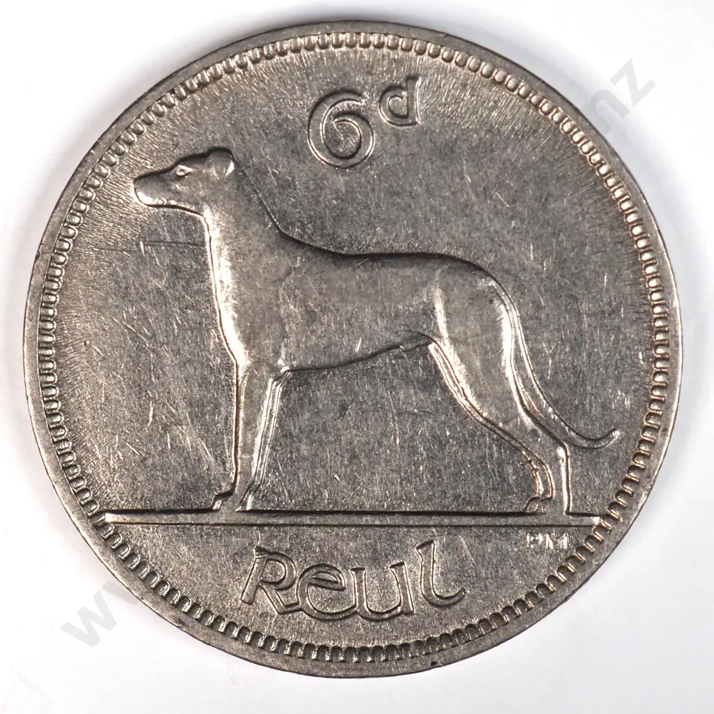 Ireland 1935 Sixpence, Extremely Fine Image 1++
