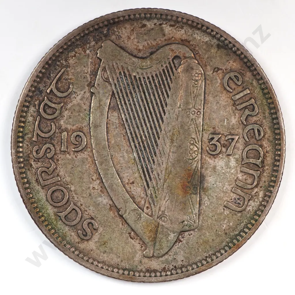 Ireland 1937 Florin, Very Fine Image 1++