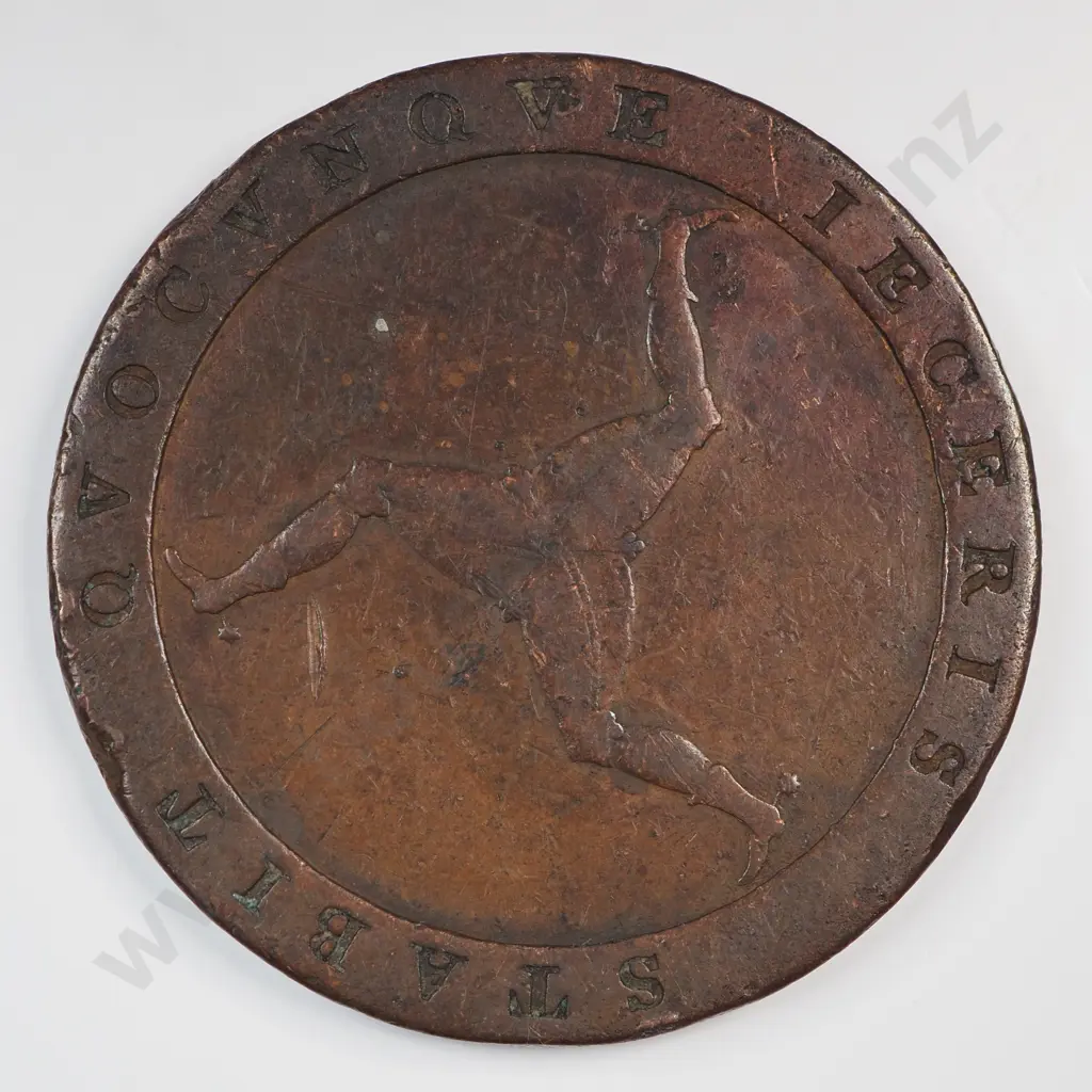 Isle Of Man 1813 Halfpenny, Very Fine Image 1++